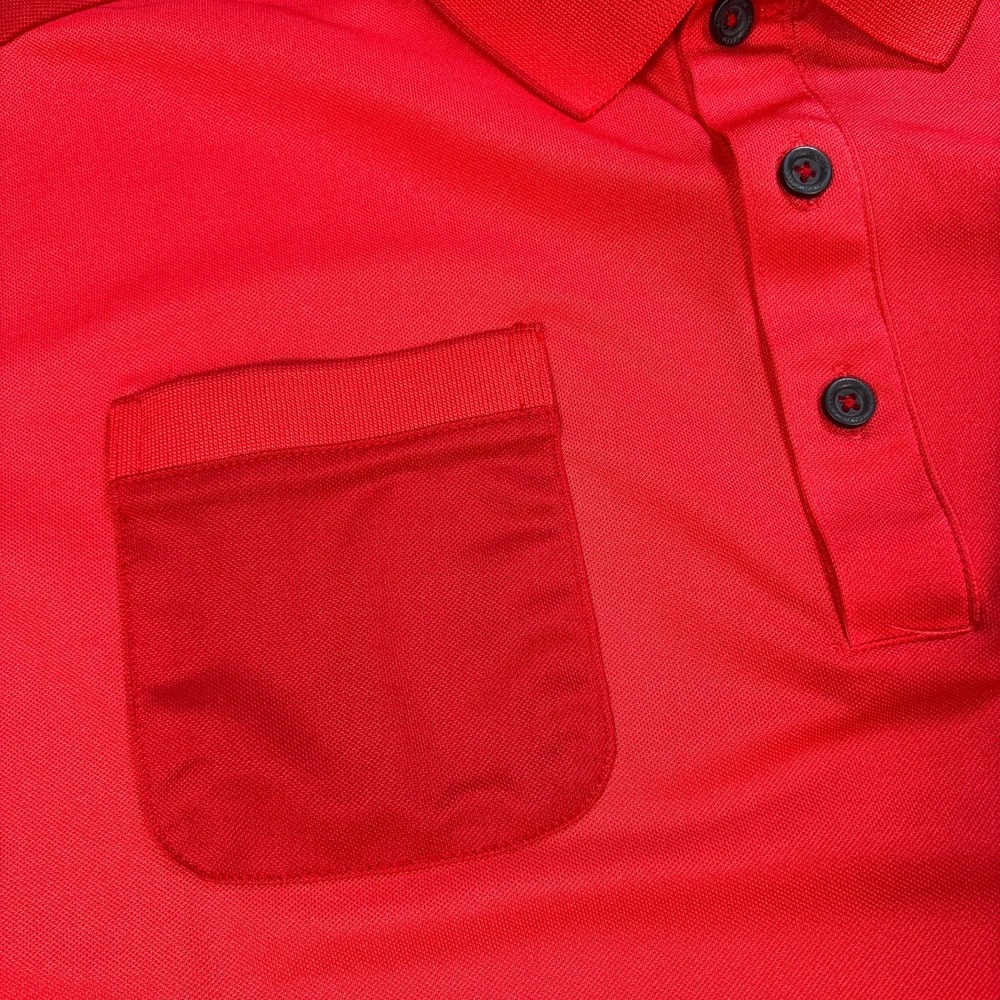 Galvin Green Golf Polo Men's XL Red Pocket Stretch Chinese‎ Character Logo Shirt - Picture 8 of 14
